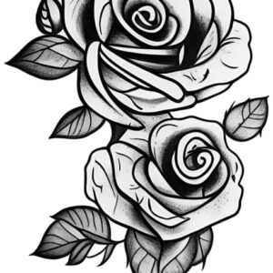 Juego tatuajes de rosas