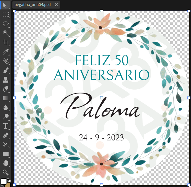 Editar texto photopea