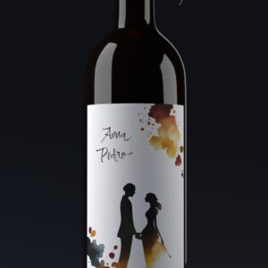 Etiqueta de Vino para Boda Skära Ljus