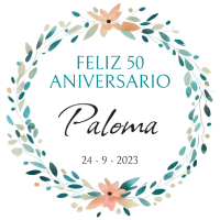 Etiqueta aniversario
