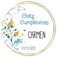 Etiqueta aniversario