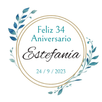 Etiqueta aniversario