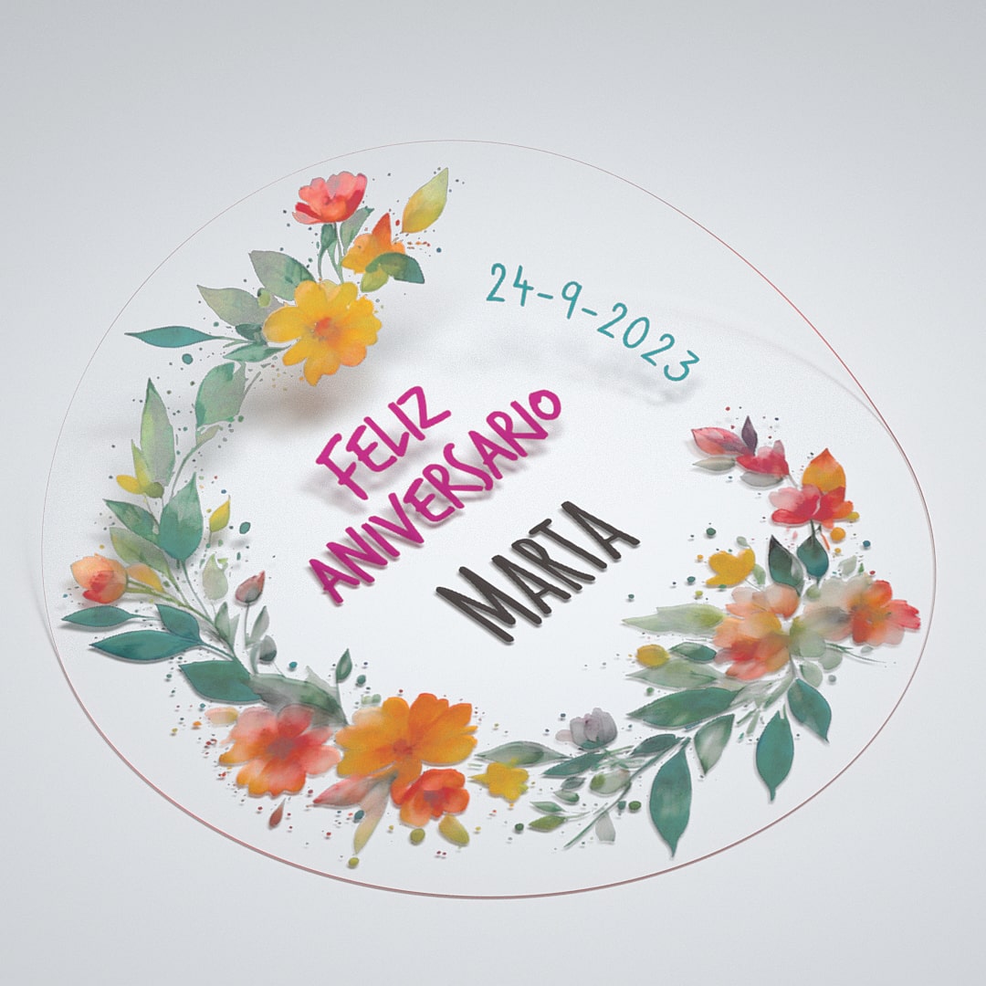 Pegatinas transparentes personalizadas
