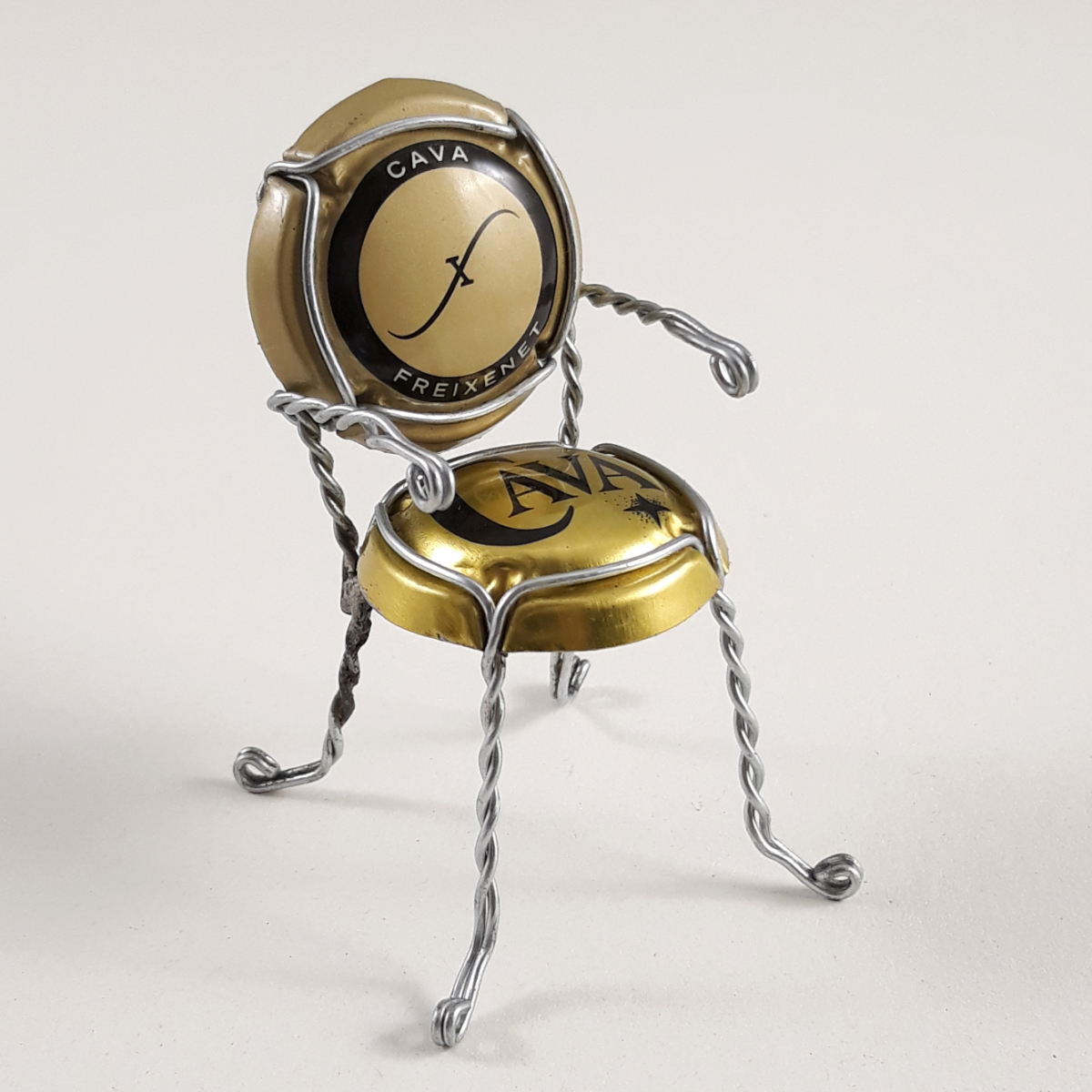 Silla Miniatura Artesanal Placas de Cava Freixenet