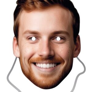 Máscaras y Caretas Personalizadas para Fiestas y Eventos con agujeros en ojos, corte completo del contorno y goma